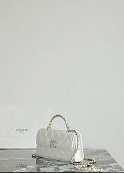 Fortok Chanel Mni Kelly Trendy CC Handle White 10 x 18 x 4.5cm - 6