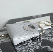 Fortok Chanel Nano 31 shopping bag White 20 x 17.5 x 3.5cm - 2