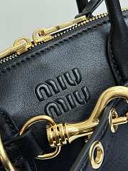 Fortok Miu Miu Aventure nappa leather Black 21×8×13cm - 2