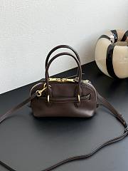 Fortok Miu Miu Aventure nappa leather Chocolate Brown 21×8×13cm - 5