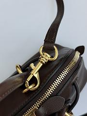 Fortok Miu Miu Aventure nappa leather Chocolate Brown 21×8×13cm - 2