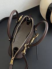 Fortok Miu Miu Aventure nappa leather Chocolate Brown 21×8×13cm - 3