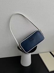 Fortok Miu Miu Beau leather Blue 20×10×4.5cm - 1