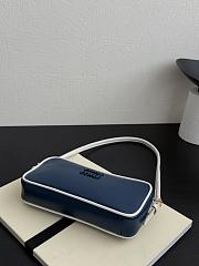 Fortok Miu Miu Beau leather Blue 20×10×4.5cm - 4