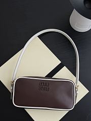 Fortok Miu Miu Beau leather Brown 20×10×4.5cm - 1