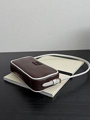 Fortok Miu Miu Beau leather Brown 20×10×4.5cm - 6