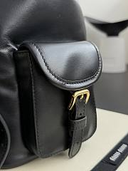 Fortok Miu Miu leather backpack Black 29.5x25x12.5cm - 4