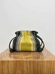Fortok Loewe Flamenco clutch bag Banana Green Mix 30~24.5~10.5CM - 1