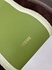 Fortok Loewe Flamenco clutch bag Green Mix 30~24.5~10.5CM - 4