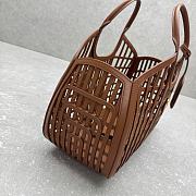 Fortok Miu Miu leather basket bag Brown 40x21x15.5cm - 4