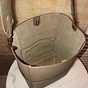 Fortok Celine Seau Sangle Bucket Bag Beige 23×33×17cm - 5