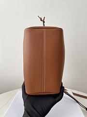 Fortok Celine Cabas Drawstring Cuir Triomphe Tan 22×17×15 cm - 4