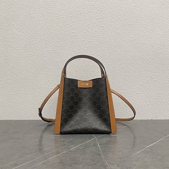 Fortok Celine Small Cube bag in Triomphe Canvas 18.5x21x17cm