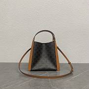 Fortok Celine Small Cube bag in Triomphe Canvas 18.5x21x17cm - 2
