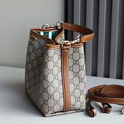 Fortok Gucci Emblem Bucket Bag Ophidia 20.5 x 18 x 11.5cm - 2