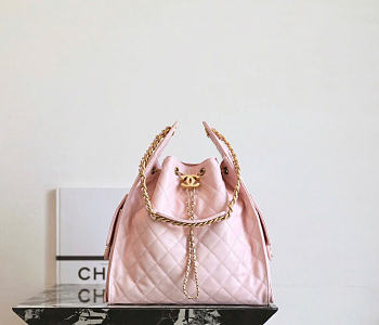 Fortok Chanel 25 Medium Caviar Baby Pink Bag 40 x 30 x 15cm