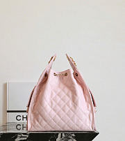Fortok Chanel 25 Medium Caviar Baby Pink Bag 40 x 30 x 15cm - 5