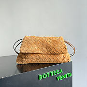 Fortok Bottega Veneta Dustbag Giorno Intrecciato Suede Bag Brown 33*19*8cm - 1