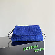Fortok Bottega Veneta Dustbag Giorno Intrecciato Suede Bag Blue 33*19*8cm - 1