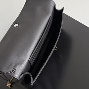 Fortok Bottega Veneta Andiamo Clutch Nappa Black 31*13*3cm - 5