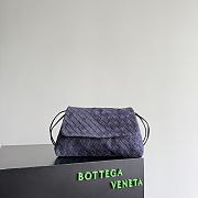 Fortok Bottega Veneta Dustbag Giorno Intrecciato Suede Bag Cloudy Indigo 33*19*8cm  - 1