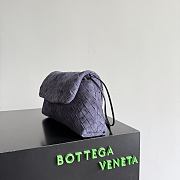 Fortok Bottega Veneta Dustbag Giorno Intrecciato Suede Bag Cloudy Indigo 33*19*8cm  - 4
