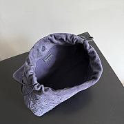 Fortok Bottega Veneta Dustbag Giorno Intrecciato Suede Bag Cloudy Indigo 33*19*8cm  - 5