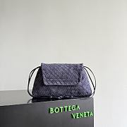 Fortok Bottega Veneta Dustbag Giorno Intrecciato Suede Bag Cloudy Indigo 33*19*8cm  - 2
