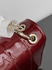 Fortok BVLGARI Serpenti Forever Patent Burgundy 27×7×18cm - 4