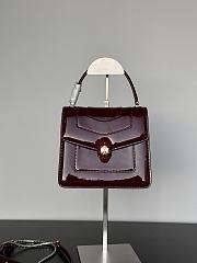Fortok BVLGARI Serpenti Forever Patent Burgundy 18*9.5*16Cm - 1