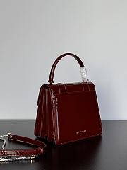 Fortok BVLGARI Serpenti Forever Patent Burgundy 18*9.5*16Cm - 3