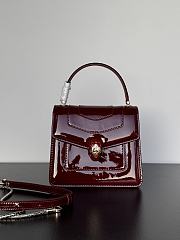 Fortok BVLGARI Serpenti Forever Patent Burgundy 18*9.5*16Cm - 4