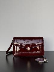 Fortok BVLGARI Serpenti Forever Patent Burgundy 22×15×4.5cm - 1