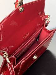 Fortok BVLGARI Serpenti Forever Patent Burgundy 22×15×4.5cm - 2