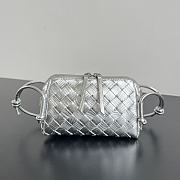 Fortok Bottega Veneta Concert Pouch Light Silver 18.5*11.5*8.5cm - 1