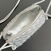 Fortok Bottega Veneta Concert Pouch Light Silver 18.5*11.5*8.5cm - 3