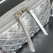 Fortok Bottega Veneta Concert Pouch Light Silver 18.5*11.5*8.5cm - 2