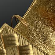 Fortok Bottega Veneta Andiamo Clutch Gold 31x13x3cm - 4