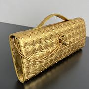 Fortok Bottega Veneta Andiamo Clutch Gold 31x13x3cm - 5