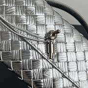 Fortok Bottega Veneta Andiamo Clutch Silver 31x13x3cm - 3