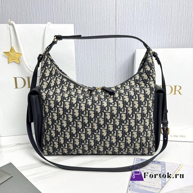 Fortok Dior D-Dream Bag Powder Blue Oblique 33x20x11cm  - 1