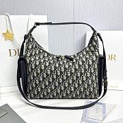 Fortok Dior D-Dream Bag Powder Blue Oblique 33x20x11cm  - 1
