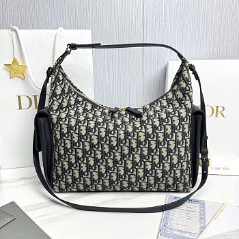 Fortok Dior D-Dream Bag Powder Blue Oblique 33x20x11cm 