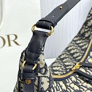 Fortok Dior D-Dream Bag Powder Blue Oblique 33x20x11cm  - 6
