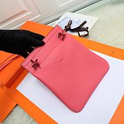 Fortok Hermès Aline Mini Bag Pink Swift Leather 20×23cm - 3