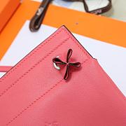 Fortok Hermès Aline Mini Bag Pink Swift Leather 20×23cm - 4
