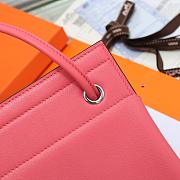 Fortok Hermès Aline Mini Bag Pink Swift Leather 20×23cm - 2