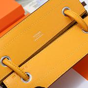 Fortok Hermès Aline Mini Bag Yellow Swift Leather 20×23cm - 3