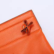 Fortok Hermès Aline Mini Bag Orange Swift Leather 20×23cm - 4