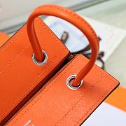 Fortok Hermès Aline Mini Bag Orange Swift Leather 20×23cm - 2